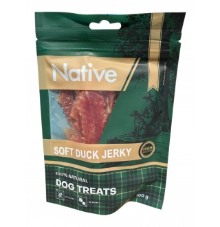 Native Soft Duck Jerky - ласощі для собак м’яке качине філе, 100г