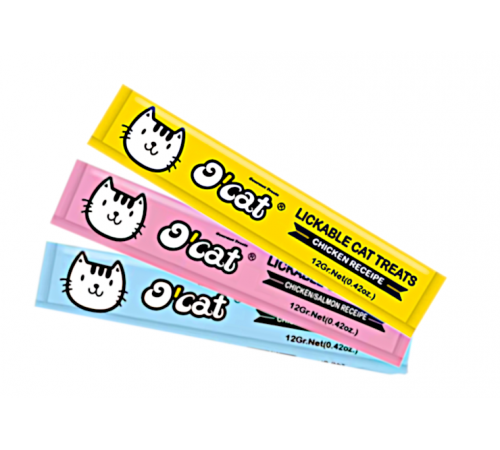 O'Cat Lickable Cat Treats - ласощі-мус для котів, 12г