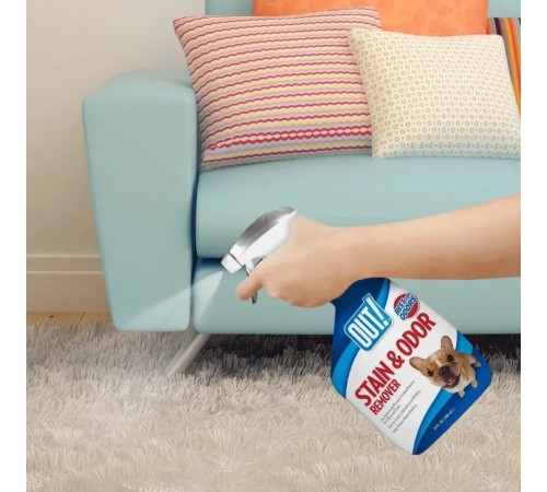 Out! Stain & Odor Remover - засіб для видалення плям і запаху від життєдіяльності собак і котів, 945мл