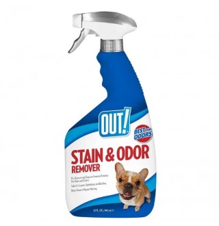Out! Stain & Odor Remover - засіб для видалення плям і запаху від життєдіяльності собак і котів, 945мл