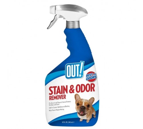 Out! Stain & Odor Remover - засіб для видалення плям і запаху від життєдіяльності собак і котів, 945мл