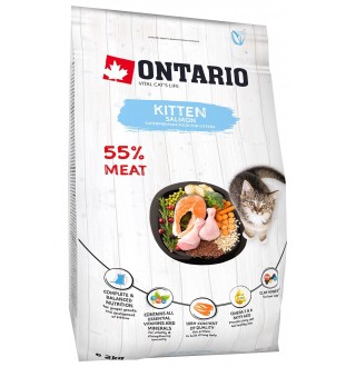 Ontario Kitten Salmon - сухий корм для кошенят з лососем, 2кг