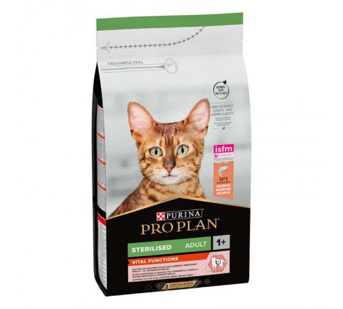 Purina Pro Plan Sterilised Adult Vital Functions - сухий корм з лососем для стерилізованих дорослих котів, 1,5кг