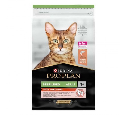Purina Pro Plan Sterilised Adult Vital Functions - сухий корм з лососем для стерилізованих дорослих котів, 1,5кг