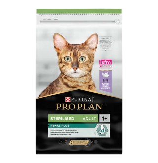 Purina Pro Plan Sterilised Adult Renal Plus - сухий корм з індичкою для стерилізованих котів, 10кг