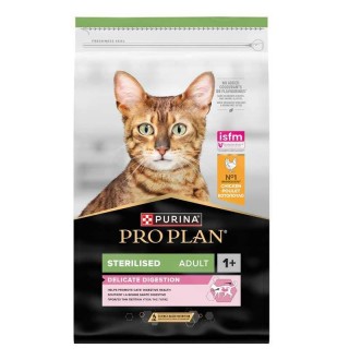 Purina Pro Plan Sterilised Delicate Digestion Adult - сухий корм з куркою для стерилізованих котів з чутливим травленням, 1,5кг