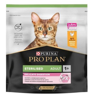 Purina Pro Plan Sterilised Delicate Digestion Adult - сухий корм з куркою для стерилізованих котів з чутливим травленням, 400г