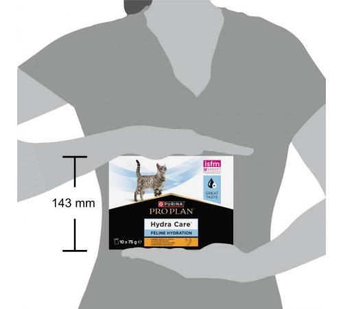 Purina Pro Plan Hydra Care - консервований додатковий корм зі смаком курки, що сприяє збільшенню споживання рідини та розрідженню сечі для котів, 750г