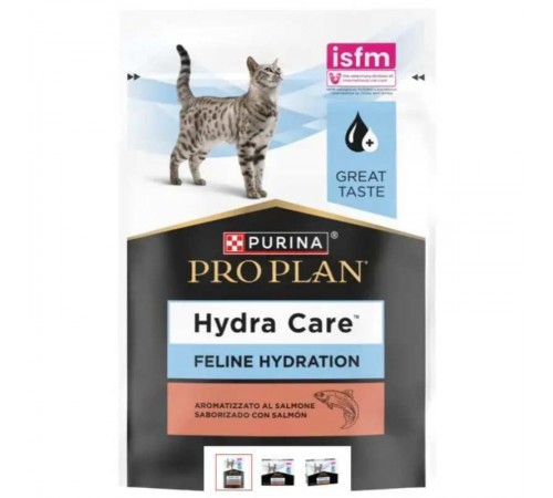 Purina Pro Plan Hydra Care - консервований додатковий корм зі смаком лосося, що сприяє збільшенню споживання рідини та розрідженню сечі для котів, 750г