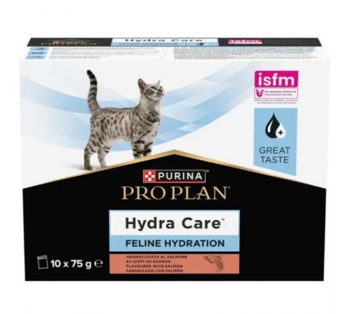 Purina Pro Plan Hydra Care - консервований додатковий корм зі смаком лосося, що сприяє збільшенню споживання рідини та розрідженню сечі для котів, 750г