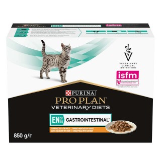 Purina Pro Plan Veterinary Diets EN St/Ox Gastrointestinal Feline Chicken - консервований корм з куркою котам для зменшення розладів кишкової абсорбції, 850г