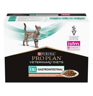 Purina Pro Plan Veterinary Diets EN St/Ox Gastrointestinal Feline Salmon - консервований корм з лососем котам та кошенятам для зменшення розладів кишкової обсорбції, 850г