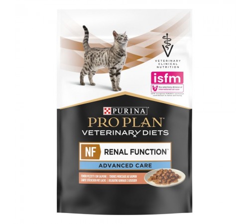Purina Pro Plan Veterinary Diets NF Renal Function Feline Salmon - консервований корм з лососем для котів при патології нирок, 850г