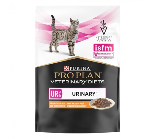Purina Pro Plan Veterinary Diets UR St/Ox Urinary Chicken - консервований корм з куркою для розчинення та зменшення утворення струвітних каменів у котів, 850г