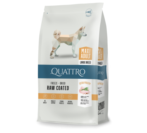 Quattro Maxi Adult Сhicken - корм для дорослих собак великих порід з куркою 3 кг