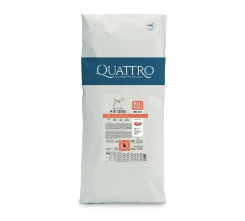 Quattro Adult Maxi Beef - корм для дорослих собак великих порід з яловичиною 15 кг