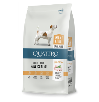 Quattro Adult Mini Chicken - корм для дорослих собак дрібних порід з куркою 1,5 кг