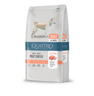 Quattro Adult All Breed Salmon - корм для дорослих собак всіх порід з лососем 12 кг