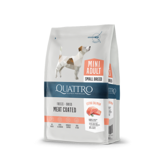 Quattro Adult Mini Salmon - корм для дорослих собак дрібних порід з лососем 1,5 кг