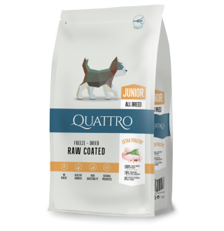 Quattro Junior All Breed - корм для цуценят всіх порід з м`ясом курки 1,5 кг
