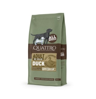 Quattro Adult All Breed No Grain Duck - беззерновий корм для дорослих собак усіх порід з качкою 12 кг