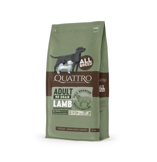 Quattro Adult All Breed Sensitive No Grain Lamb - беззерновий корм для собак усіх порід з чутливим травленням з ягням 12 кг