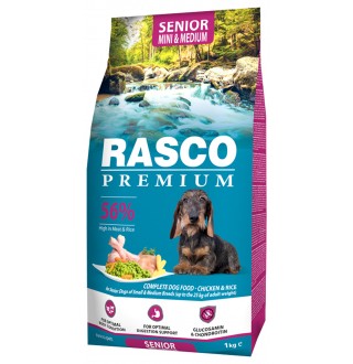 Rasco Premium Adult Senior Small and Medium Breed - повнораціонний сухий корм для собак похилого віку дрібних та середніх порід, 1кг