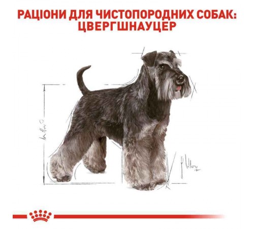 Royal Canin Schnauzer Adult - сухий корм з м'ясом птиці для дорослих собак породи Шнауцер Цвергшнауцер, 7,5кг