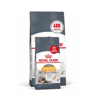 Royal Canin Hair&Skin Care - сухий корм для дорослих котів, для здоров'я шкіри та краси шерсті, акція 2,400кг