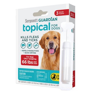 Sergeant’s Guardian Dogs - протипаразитарні краплі Гардіан від бліх, кліщів і комарів для собак вагою більше 30кг, 1 піпетка
