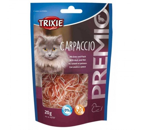 Trixie Premio Carpaccio - ласощі з качкою і рибою для котиків, 20г