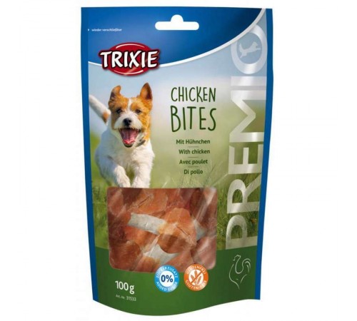 Trixie Premio Chicken Bites - ласощі гантелі з куркою для собак, 100г
