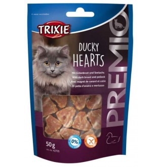 Trixie Premio Heartss - ласощі з качкою і мінтаєм для котів, 50г