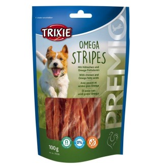 Trixie Premio Omega Stripes - ласощі філе-стріпси курячі для собак, 100г