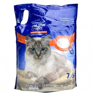 Honey Cat Crystal - силікагелевий наповнювач для туалетів, 7,6л