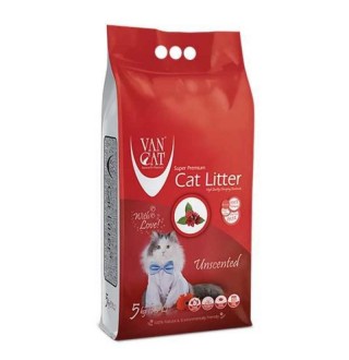 VanCat Cat Litter Classic - бентонітовий наповнювач для котячого туалету без аромату, 5кг