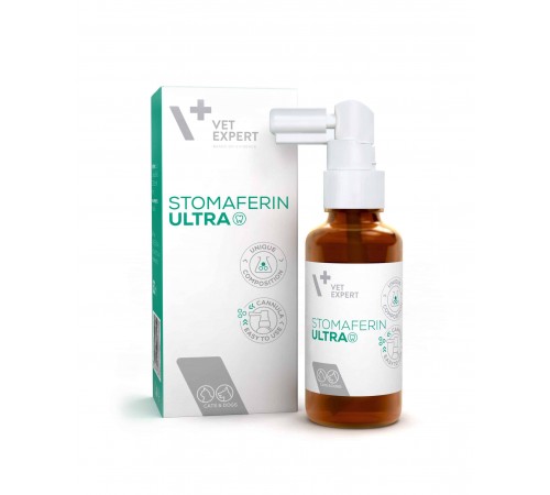 VetExpert Stomaferin Ultra - гель для підтримання здоров'я ротової порожнини у котів і собак, 30 мл