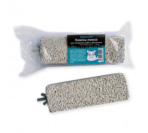 Zelena Zoo - камінь з кріпленням великий для сточування зубів 15 см