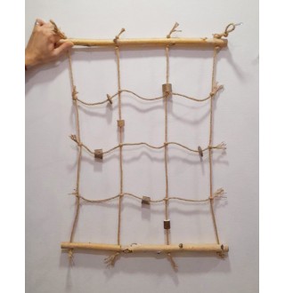 Zelena Zoo - мотузкова сітка для великих папуг 50*75 см