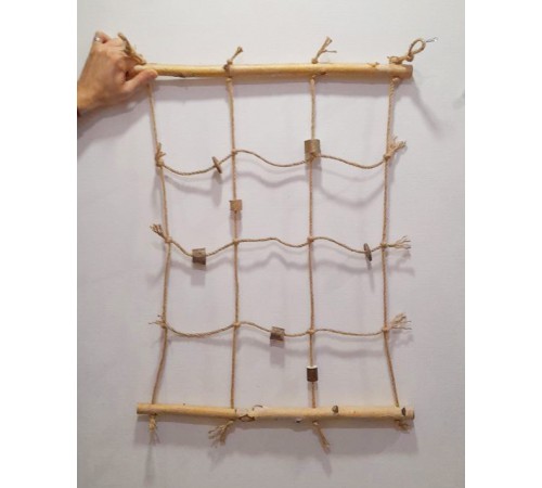 Zelena Zoo - мотузкова сітка для великих папуг 50*75 см