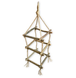 Zelena Zoo - об'ємна драбинка для кількох папуг 50 см