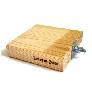 Zelena Zoo - поличка для сну на клітку дерев’яна 12 см