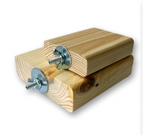 Zelena Zoo - поличка для сну на клітку дерев’яна 8 см