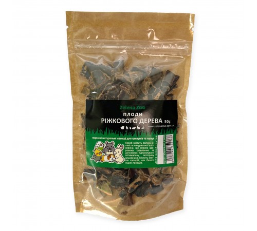 Zelena Zoo - ріжкове дерево, кероб, для гризунів 50 г 