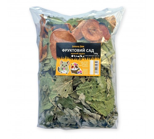 Zelena Zoo - фруктовий сад , зелений раціон для гризунів 100 г