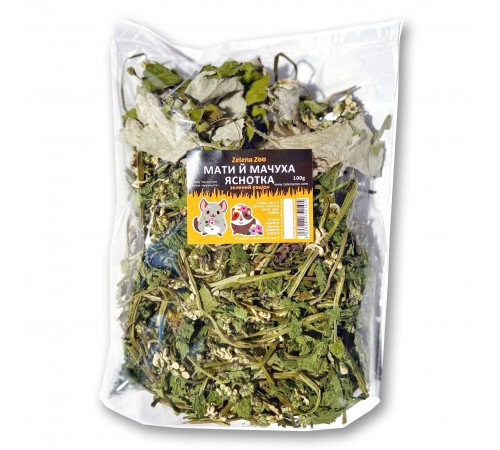 Zelena Zoo - мати й мачуха і яснотка, зелений раціон для гризунів 100 г