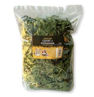 Zelena Zoo - салат із кульбаби, зелений раціон для гризунів 100 г
