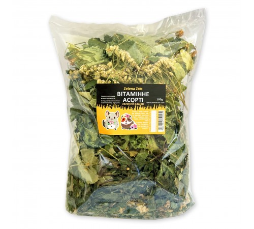 Zelena Zoo - вітамінне асорті, зелений раціон для гризунів 100 г