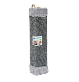 Пухнастики кігтеточка для котів кутова, джут сіра 50х10х10см