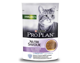 Purina Pro Plan Sterilized 7+ Консерви паштет для літніх кішок. З індичкою, пауч (85 г) 998146